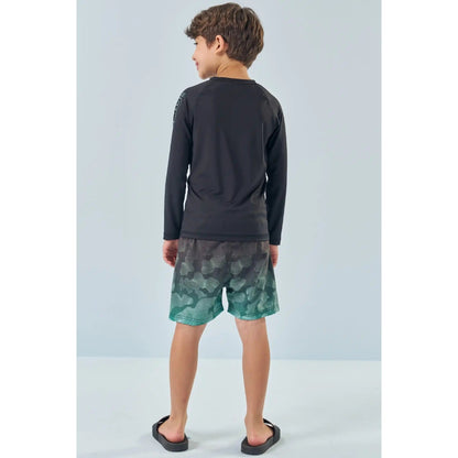 Rashguard Manga Larga Y Vestido de Baño