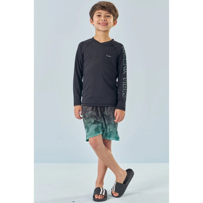 Rashguard Manga Larga Y Vestido de Baño