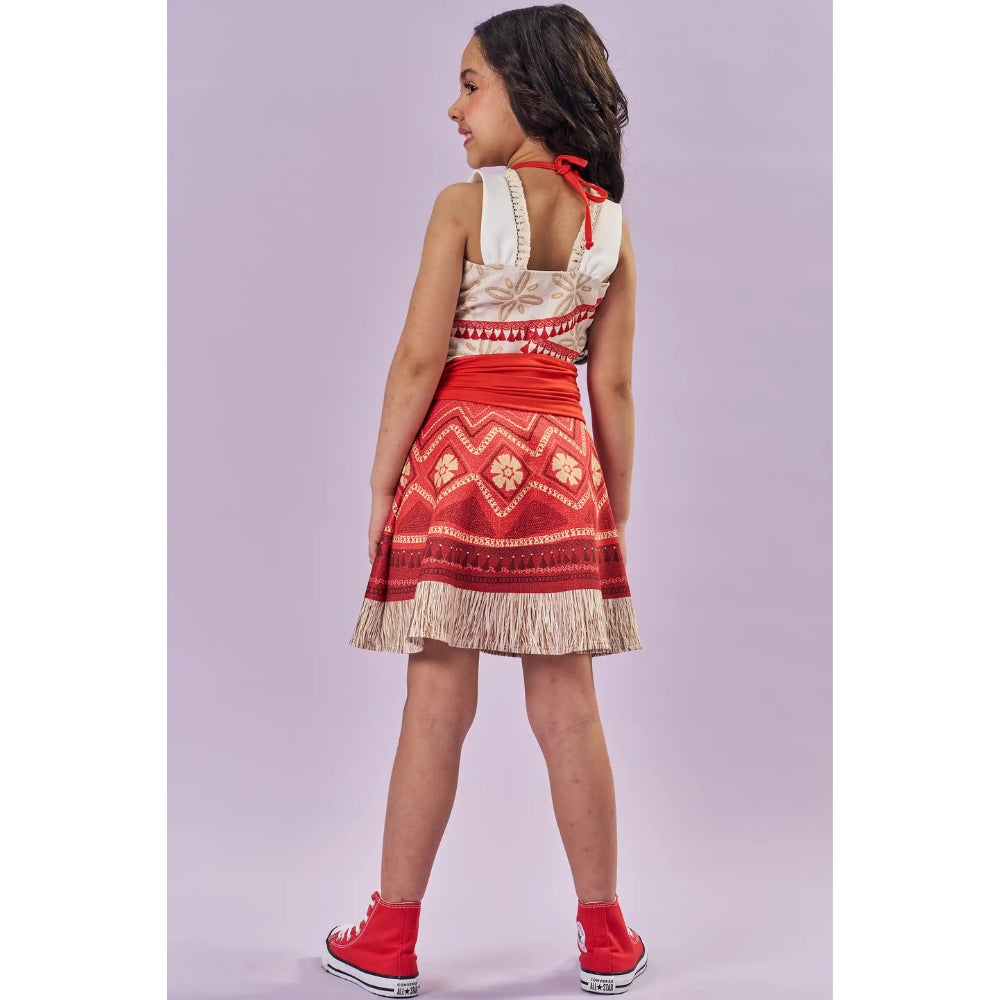 Disfraz Moana Falda y Camisa