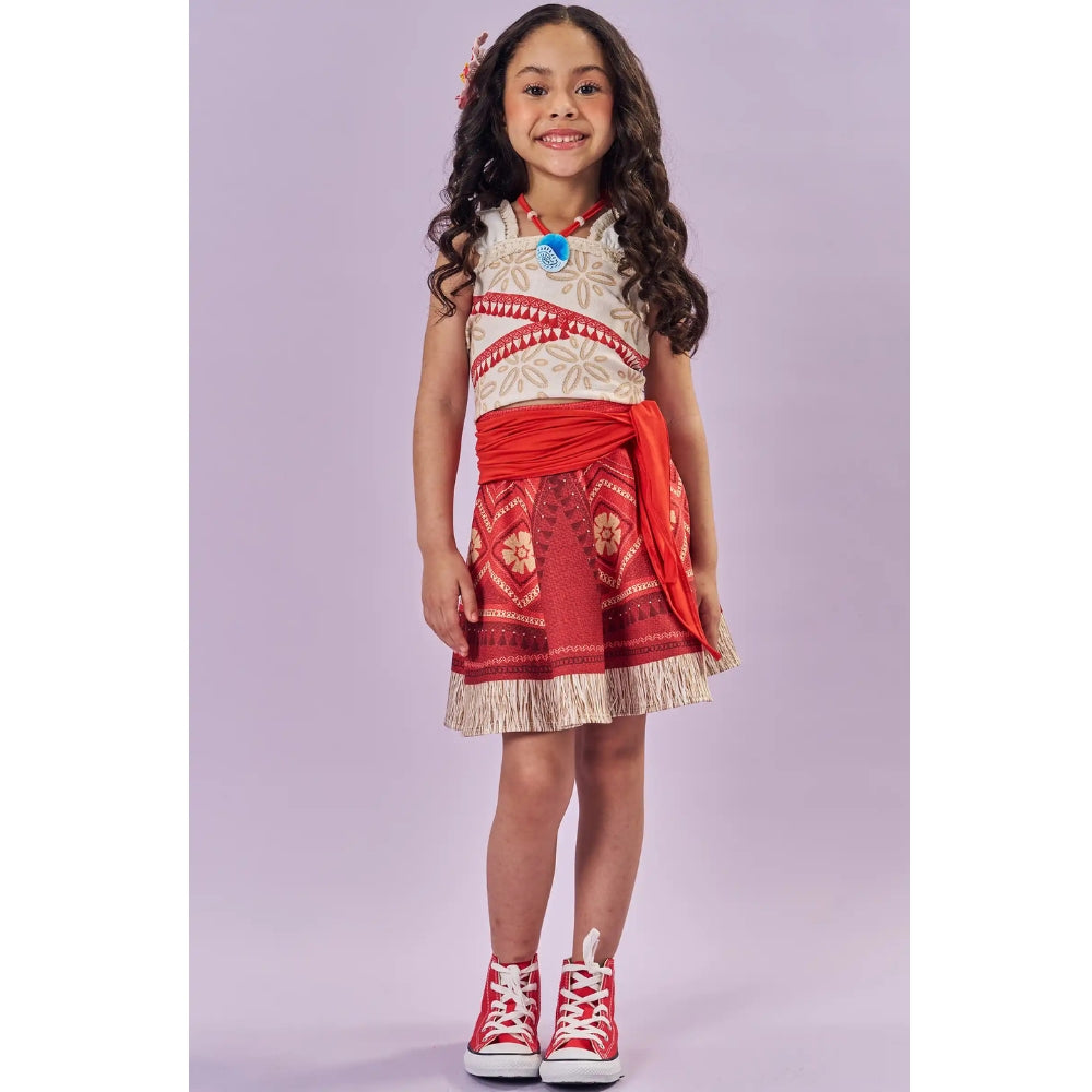 Disfraz Moana Falda y Camisa