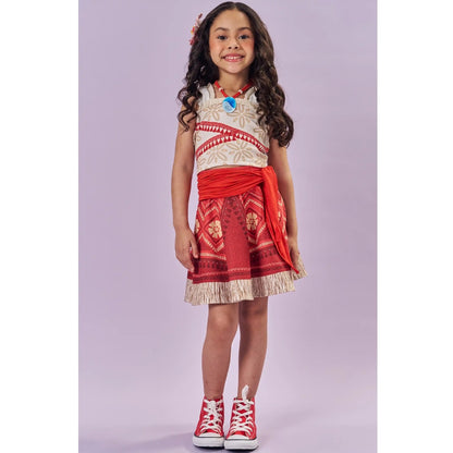 Disfraz Moana Falda y Camisa