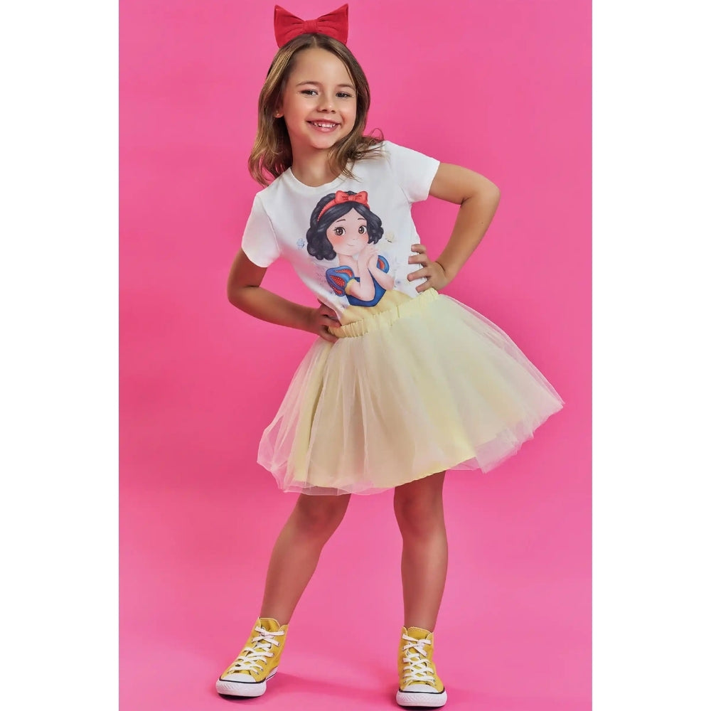 Camisa Manga Corta Blanca Nieves