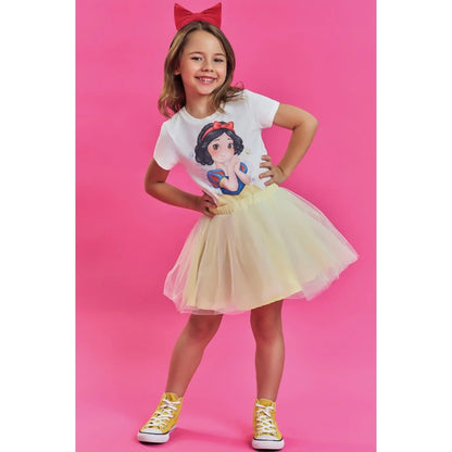 Camisa Manga Corta Blanca Nieves