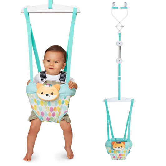 2 in 1 Music & Lights Doorway Jumper - Fox