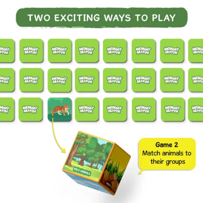 Memory Match - Animal Planet - Juego de Mesa