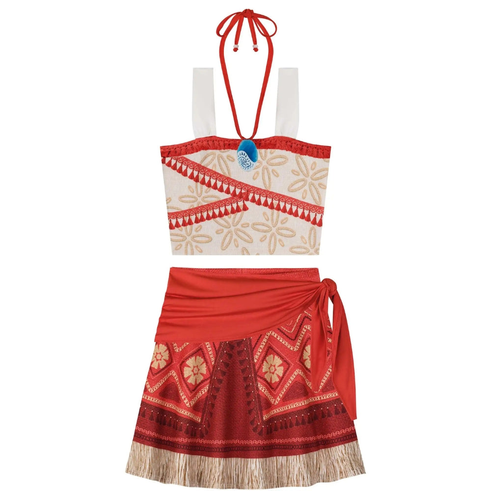 Disfraz Moana Falda y Camisa