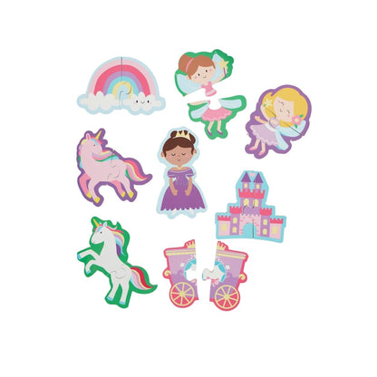 Magical Puzzle Suitcase - Set de 8 Rompecabezas de 2 Piezas Fantasia