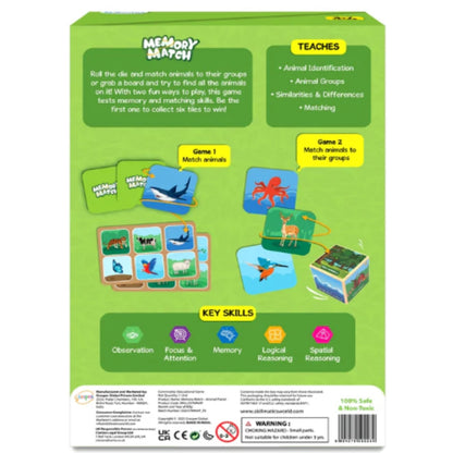 Memory Match - Animal Planet - Juego de Mesa