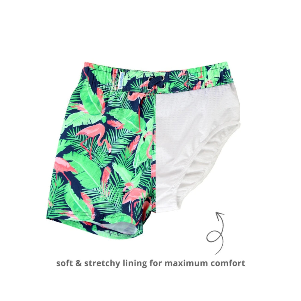 Vestido de Baño de Niño Palmeras / Flamingo Frenzy