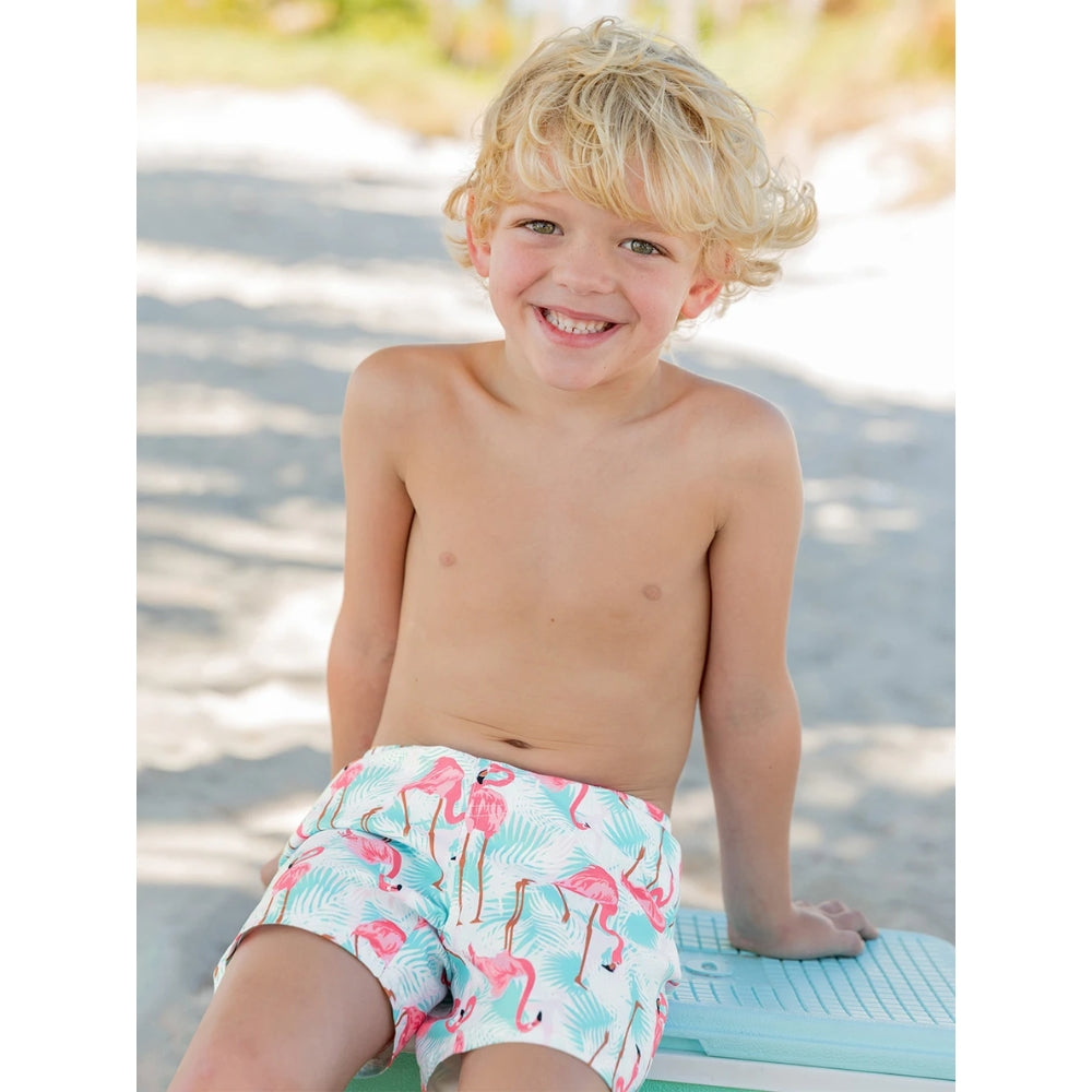 Vestido de Baño Niño Flamingos / Flamenco / Vibrant Flamingo Swim Trunks