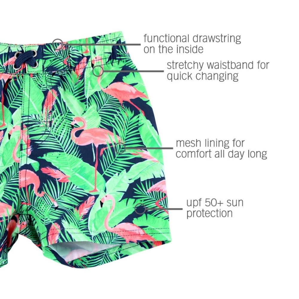 Vestido de Baño de Niño Palmeras / Flamingo Frenzy