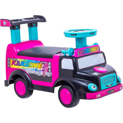 Carrito Interactivo con Instrumentos para Sentarse y Empujar - Waddle Karaoke Party Bus