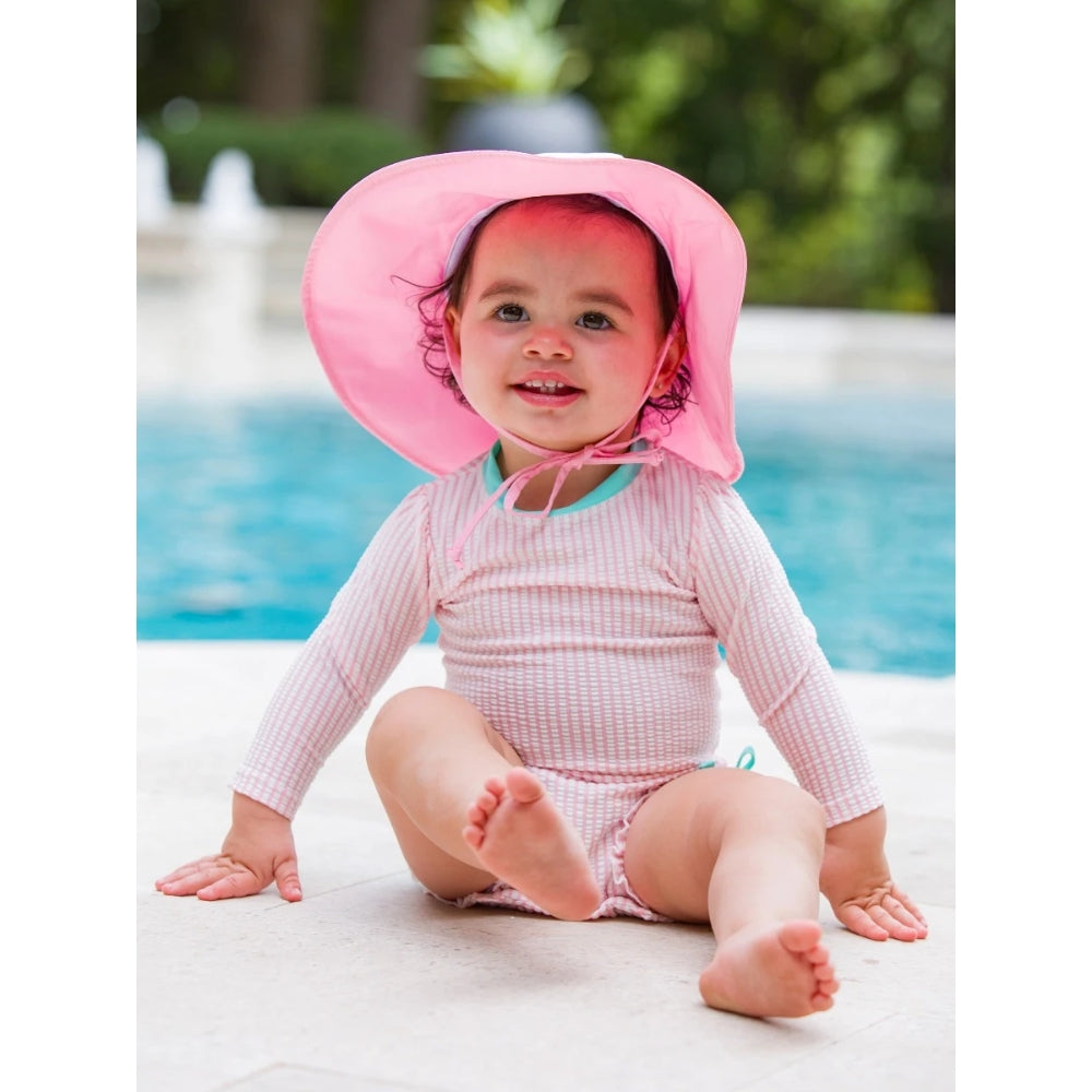 Sombrero Ajustable Rosado con Proteccion Solar