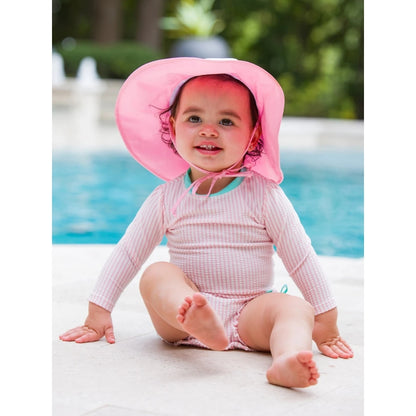 Sombrero Ajustable Rosado con Proteccion Solar