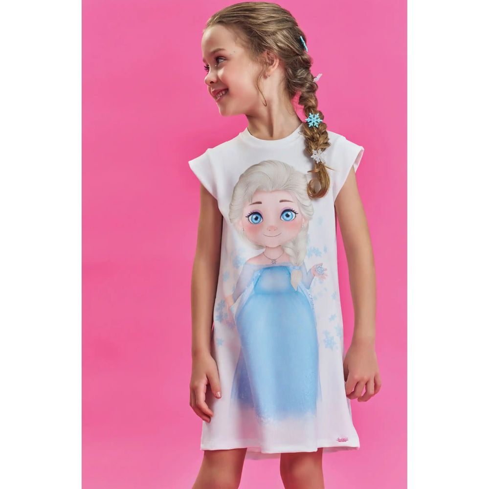 Vestido / Pijama Manga Corta - Frozen