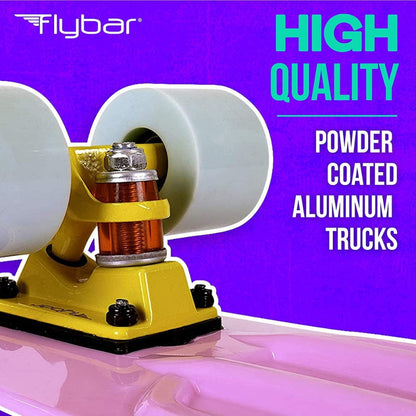 Patineta 22" Cruiser - Rosada con llantas verdes LED