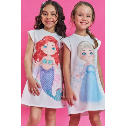 Vestido / Pijama Manga Corta - Frozen