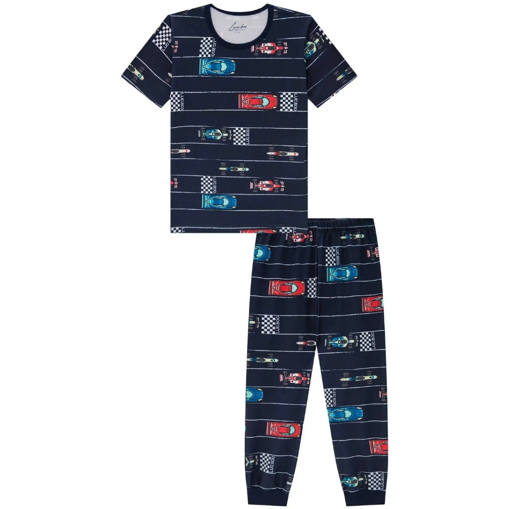 Pijama de Carritos Manga Corta