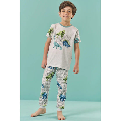Pijama de 2 Piezas Manga Corta Dinosaurio