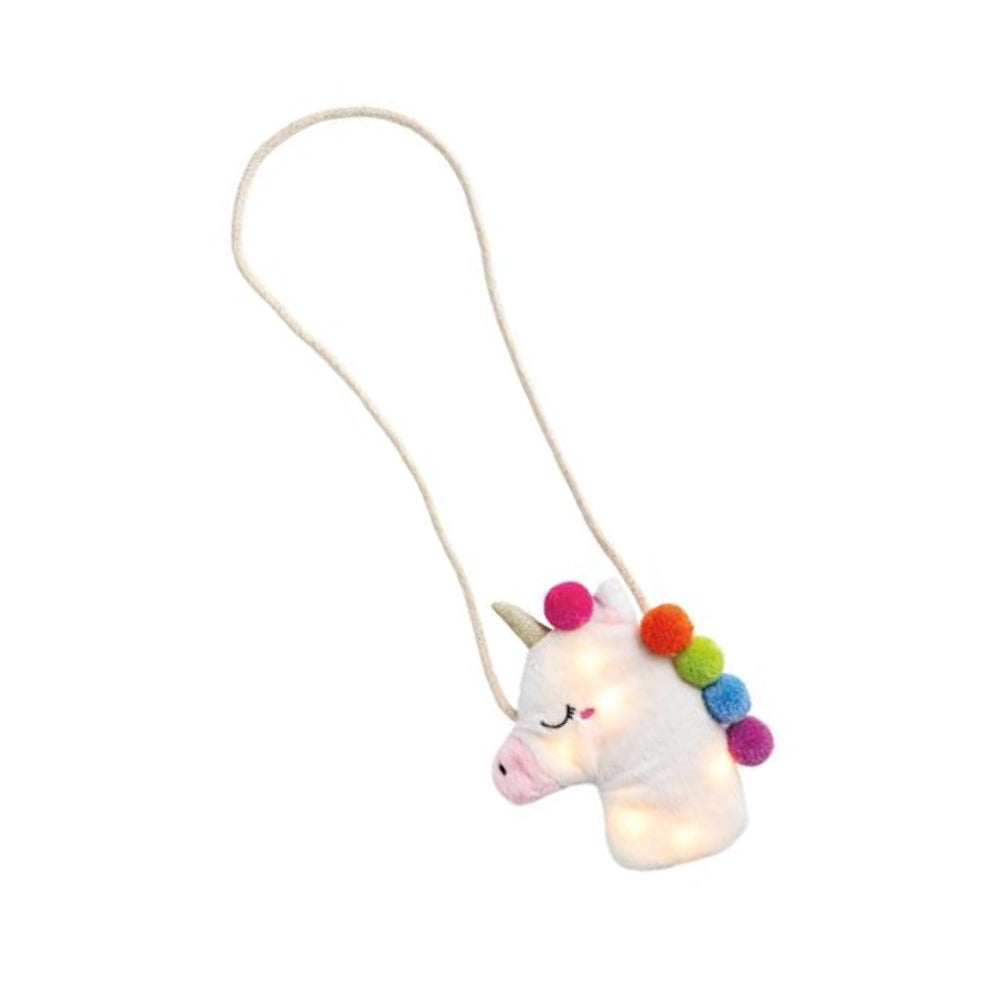 Cartera con Luces de Unicornio Blanco