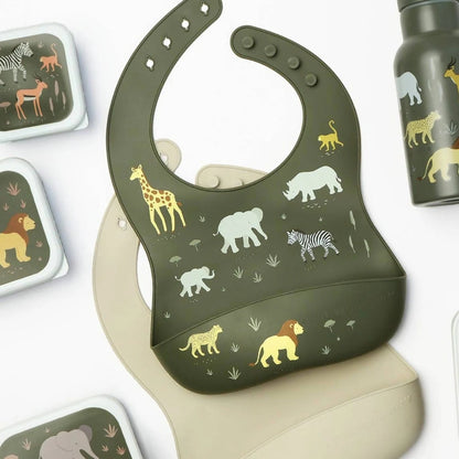 Silicone Bib Set of 2 - Set de 2 Baberos de Silicona
