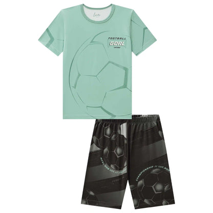 Pijama de 2 Piezas de Futbol Manga Corta y Short