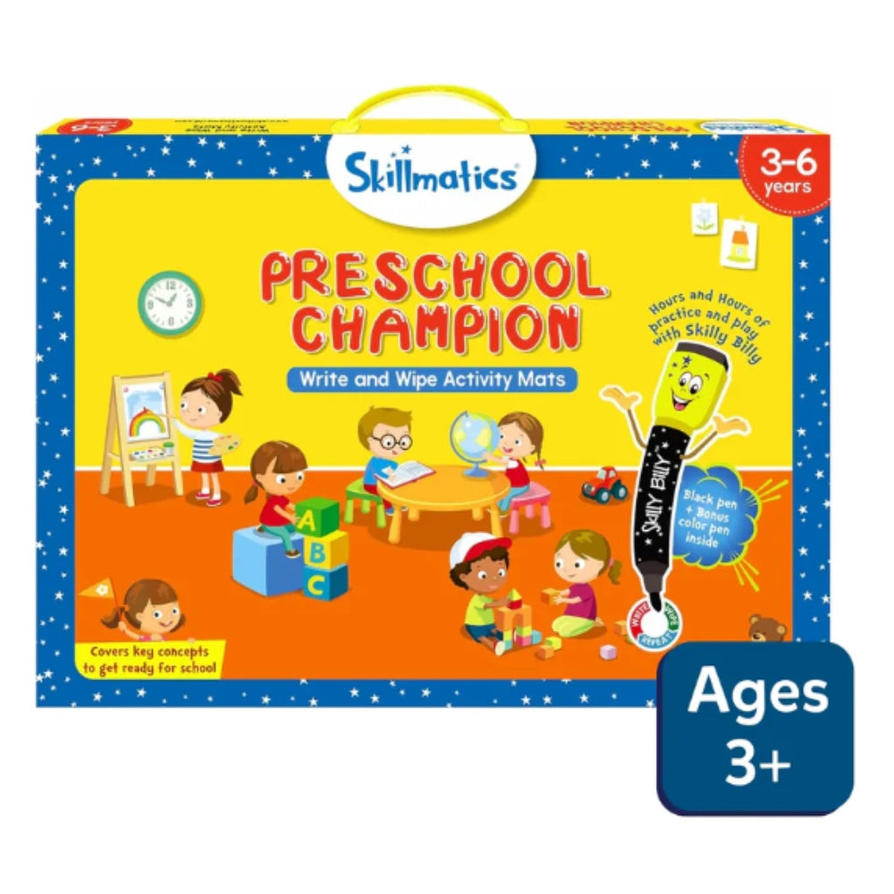 Preeschool Champion - Write & Wipe - 10 Mats Reutilizables