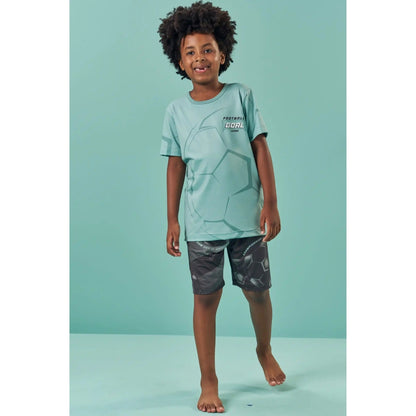 Pijama de 2 Piezas de Futbol Manga Corta y Short
