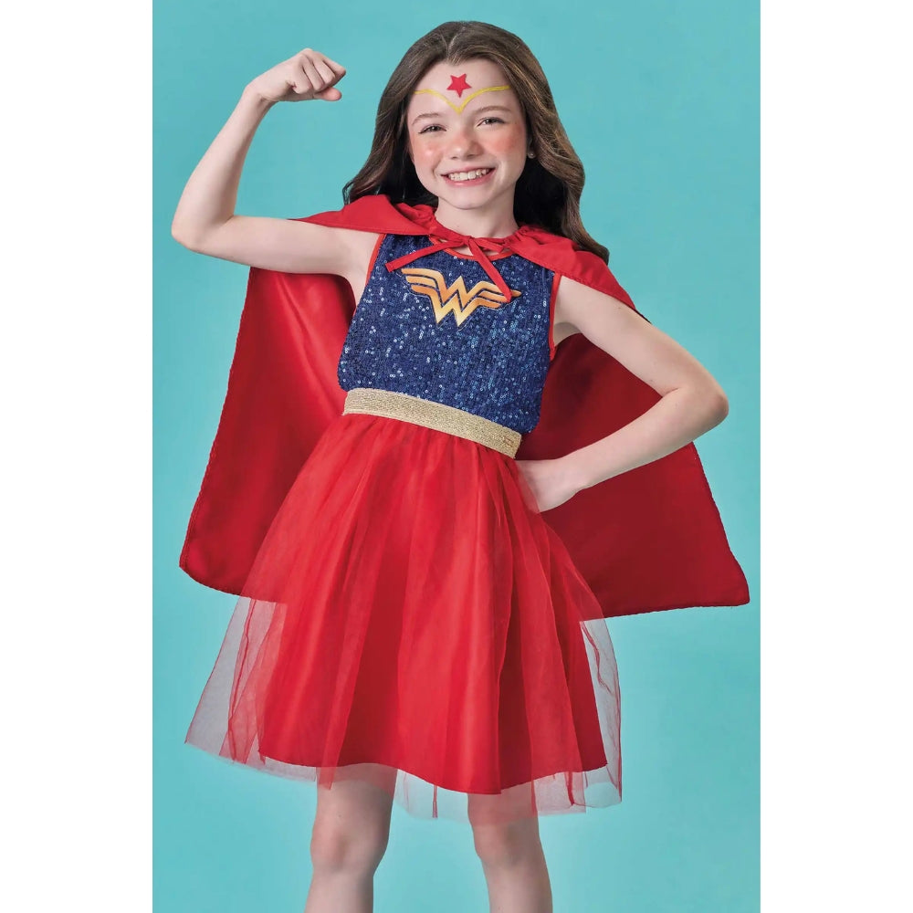 Disfraz de Mujer Maravilla con Capa