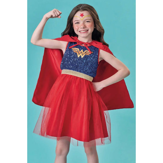 Disfraz de Mujer Maravilla con Capa