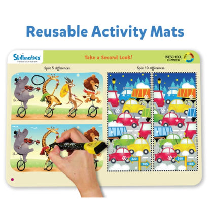 Preeschool Champion - Write & Wipe - 10 Mats Reutilizables