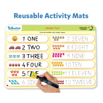 Preeschool Champion - Write & Wipe - 10 Mats Reutilizables