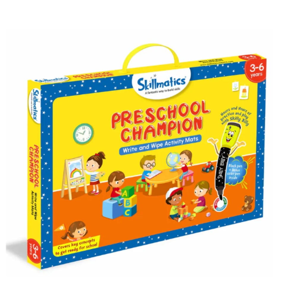Preeschool Champion - Write & Wipe - 10 Mats Reutilizables