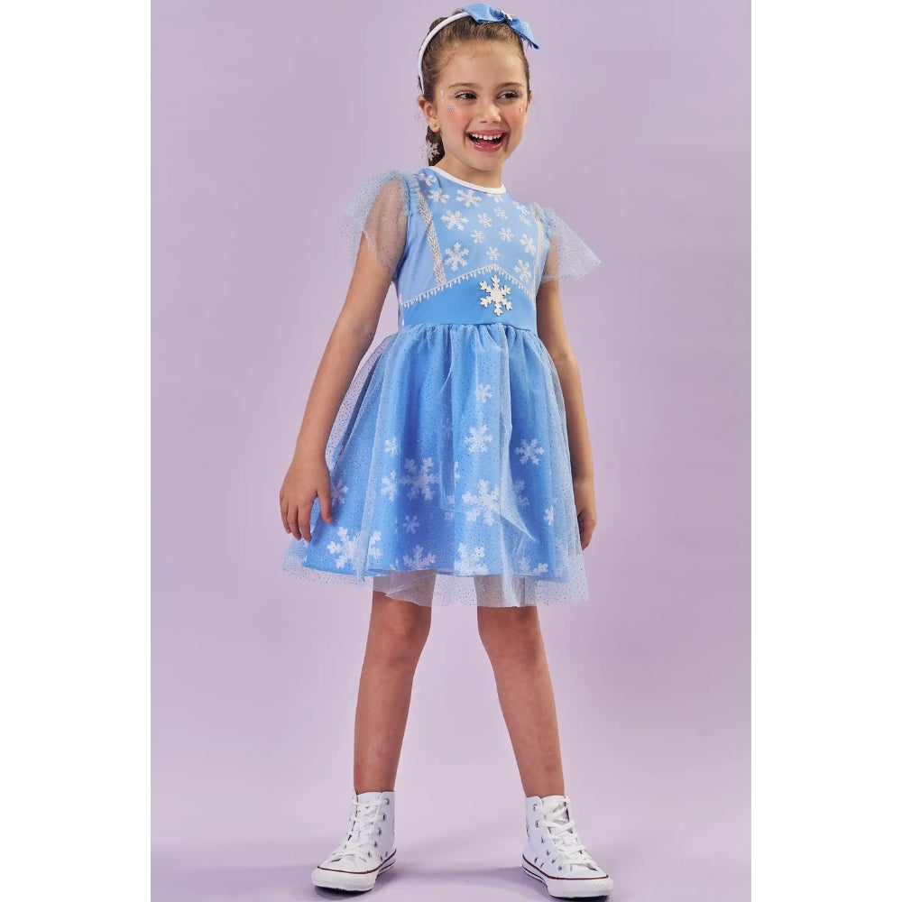 Disfraz Frozen con Vincha (Princesa Hielo)