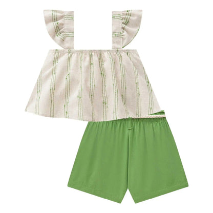 Conjunto de Short Verde con Top