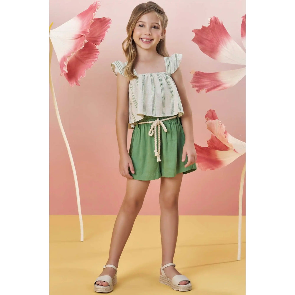 Conjunto de Short Verde con Top