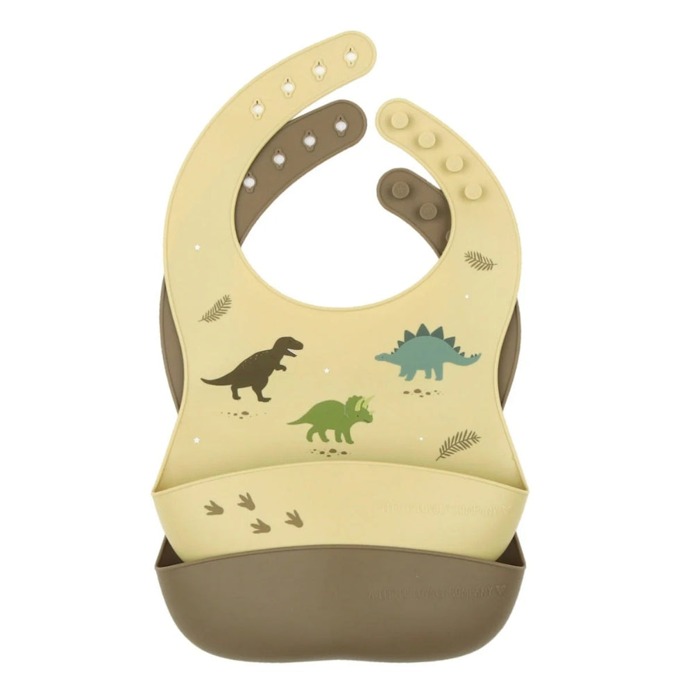 Silicone Bib Set of 2 - Set de 2 Baberos de Silicona