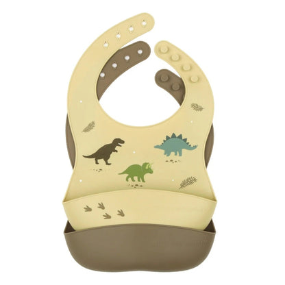 Silicone Bib Set of 2 - Set de 2 Baberos de Silicona