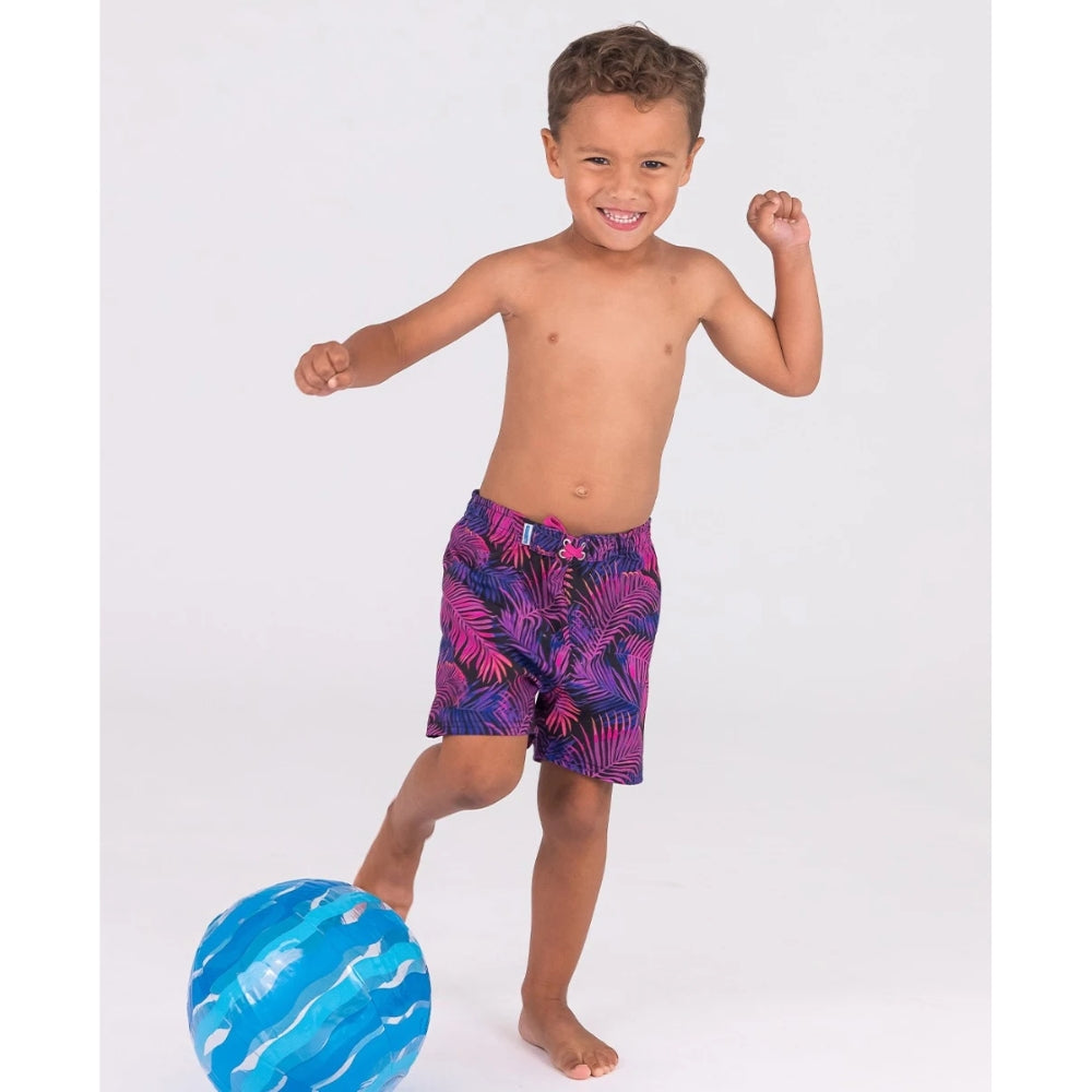 Vestido de Baño de Niño Palmeras Lila / Marine Glow