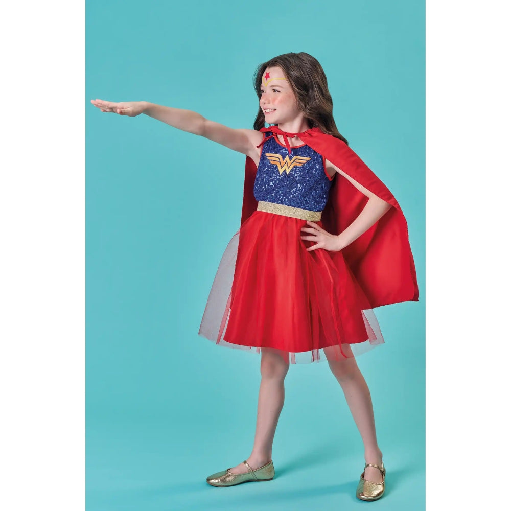 Disfraz de Mujer Maravilla con Capa