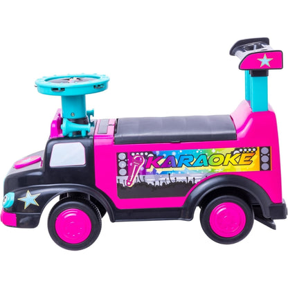 Carrito Interactivo con Instrumentos para Sentarse y Empujar - Waddle Karaoke Party Bus