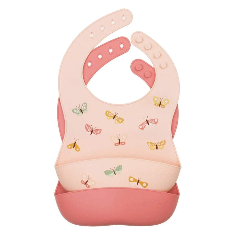 Silicone Bib Set of 2 - Set de 2 Baberos de Silicona