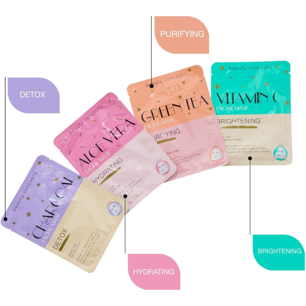 Set de 4 Mascarillas Beaty Concept