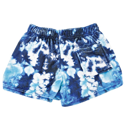 Shorts Peludos - Tie Dye Azul