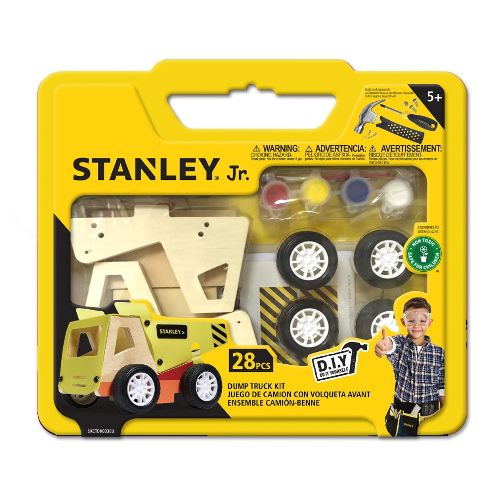 Stanley Jr. Dump Truck Kit - Set de Decorar tu Camion de Basura de Madera