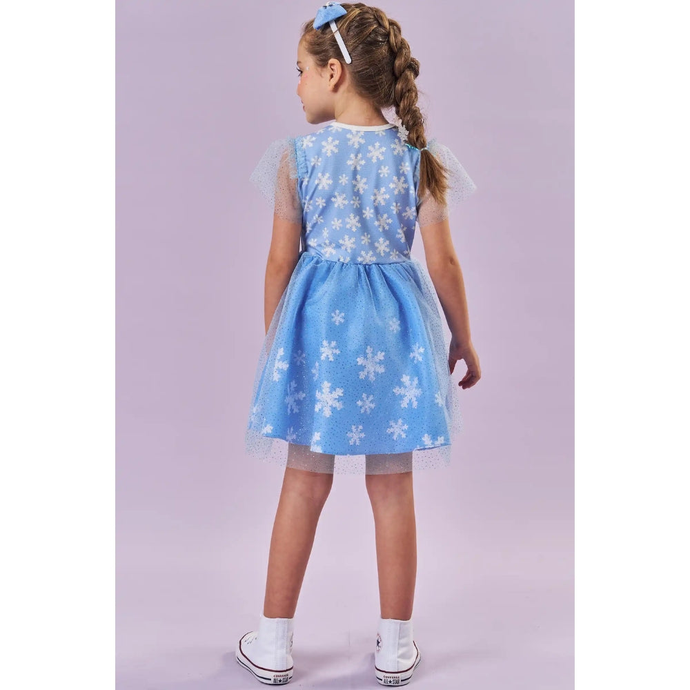 Disfraz Frozen con Vincha (Princesa Hielo)