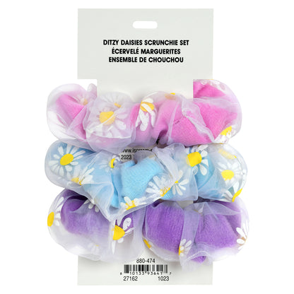 Scrunchies Set de 3 Daisies