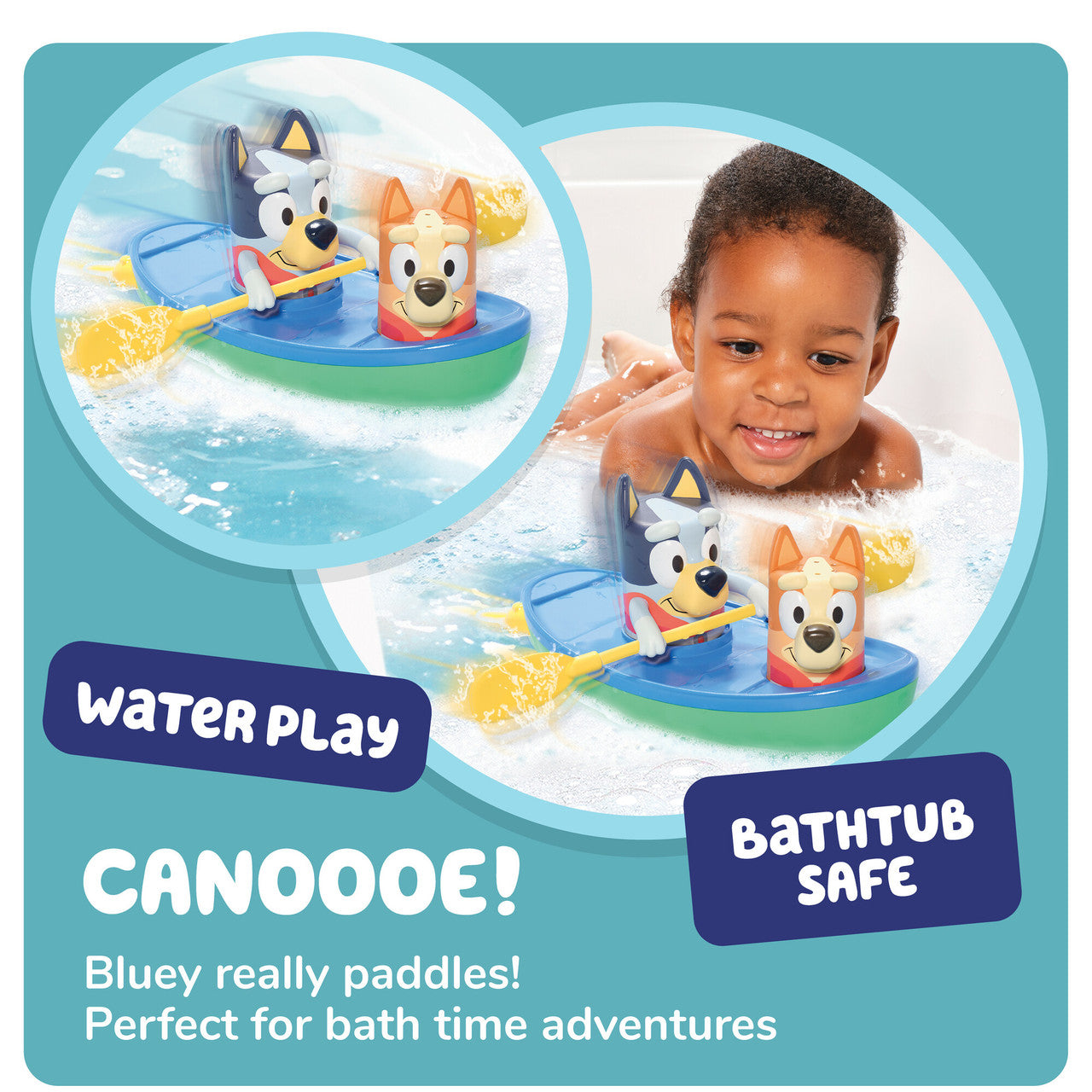 Bluey Pull & Go Canoe - Bluey en Bote