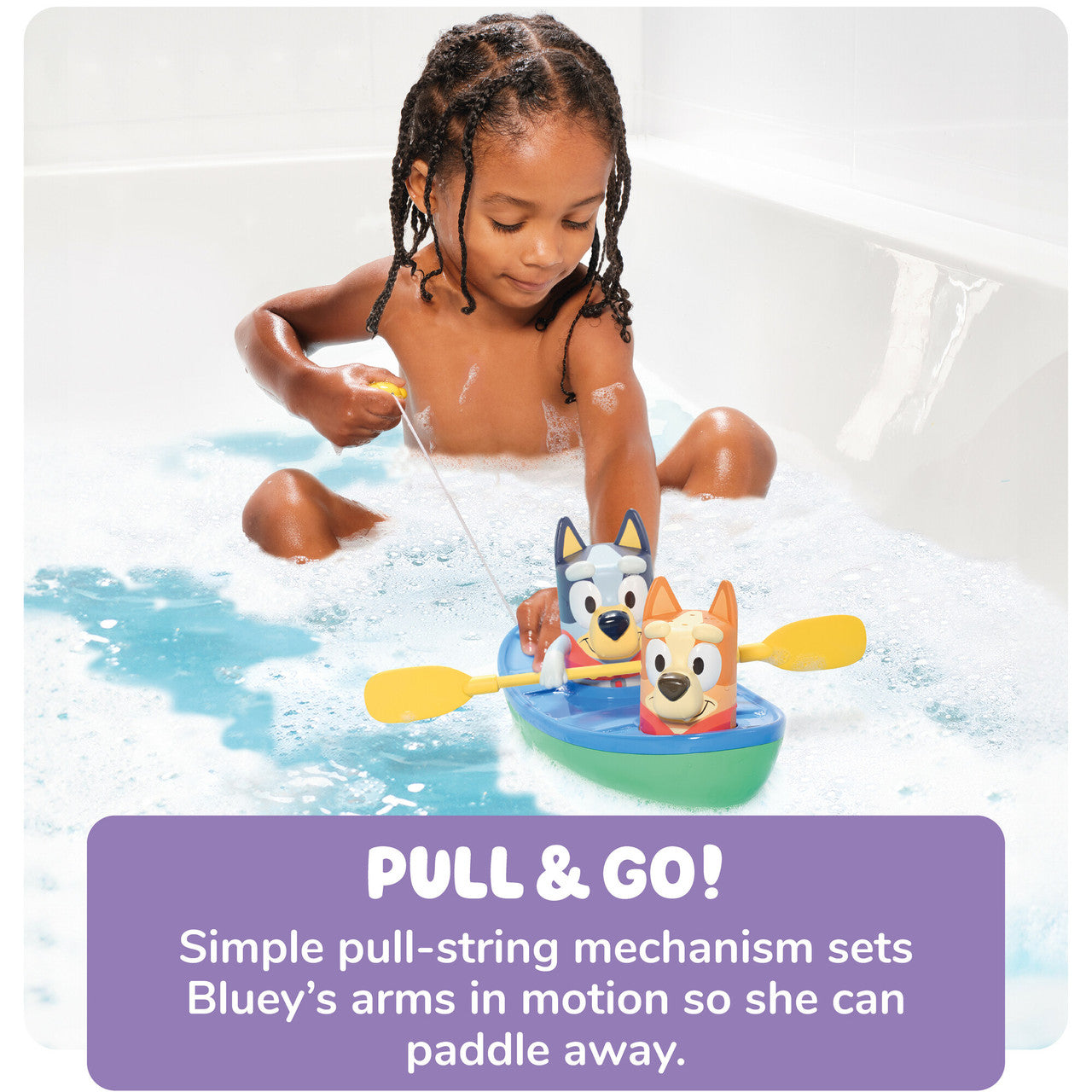 Bluey Pull & Go Canoe - Bluey en Bote