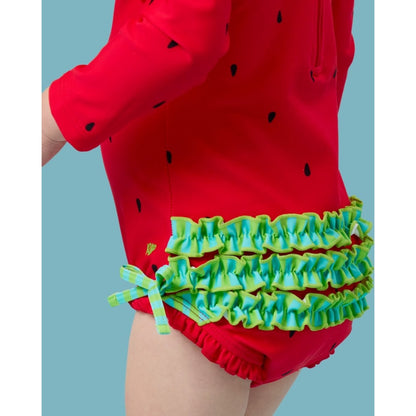 Vestido de Baño 1 Pieza Manga Larga Sandia